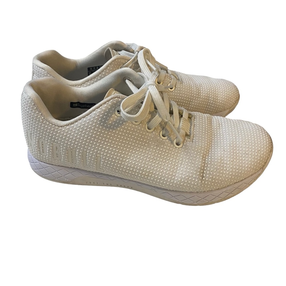 NOBULL Cream Knit Trainer Sneakers